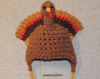 Sombrero de pavo de ganchillo