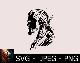 Thor SVG JPEG PNG Cutting Template, Vinyl Template
