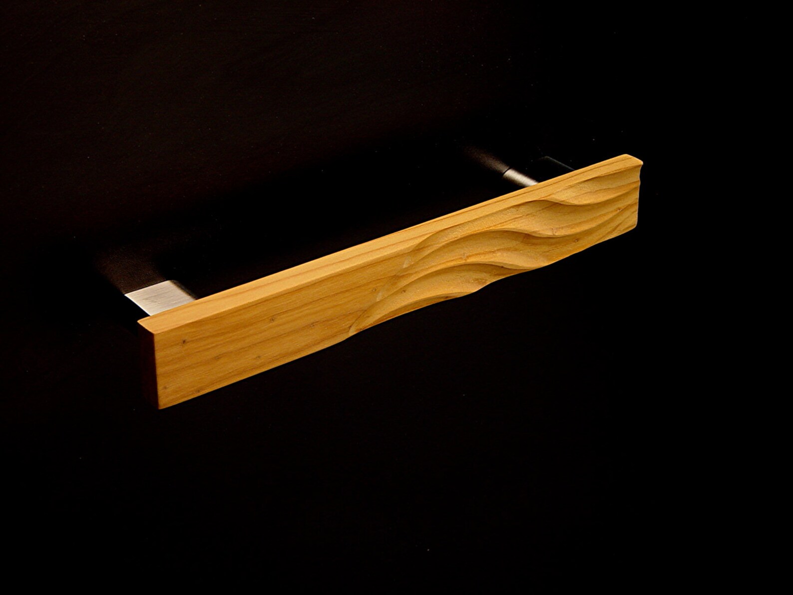 180mm Less Wavy Pull Drawer Pull Pulls Light Brown Etsy