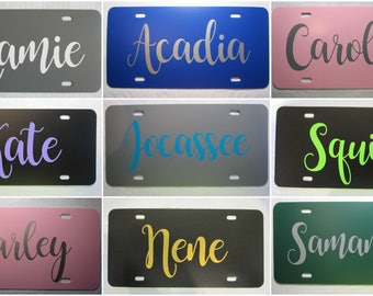 Custom Car Tags 6 x 12 Inch Personalized Aluminum Novelty Vanity License Plates Custom Personalized Front License Plates