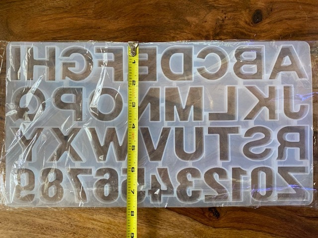 Reverse Alphabet Silicone Mold * Epoxy Resin Mold *Initial Mold* for …