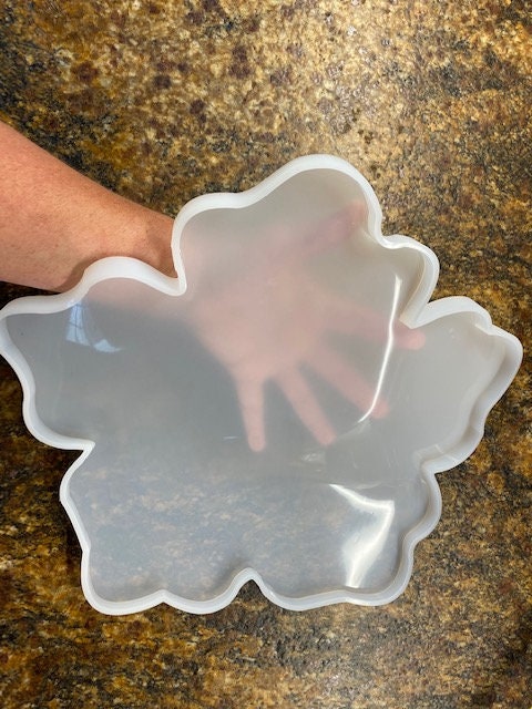 Extra Large Flower Silicone Mold *Epoxy Resin Mold* Dish, Poppy, Cent…