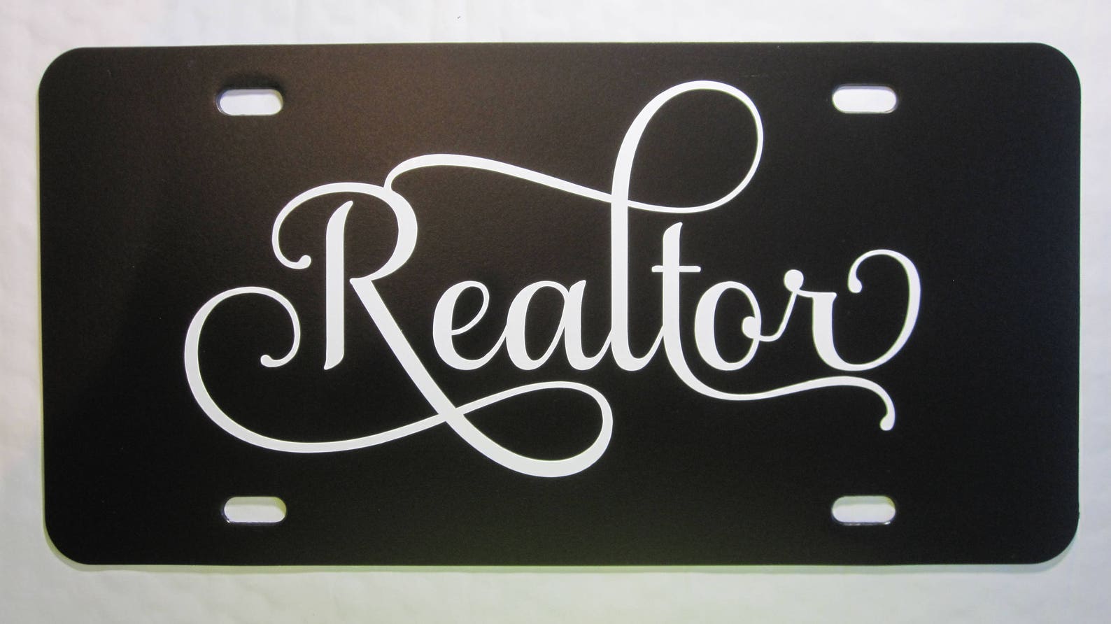 REALTOR License Plate choose Your Plate AND Lettering Color Etsy