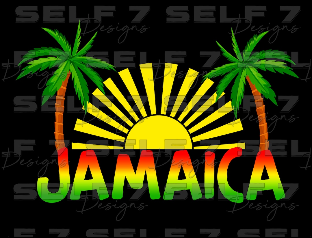 Jamaica Sun and Palm Trees Sublimation Png - Etsy