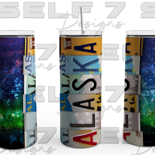 Alaska License Plate Svg Etsy