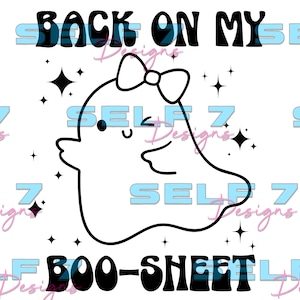 Back on my boo-sheet png for sublimation or vinyl