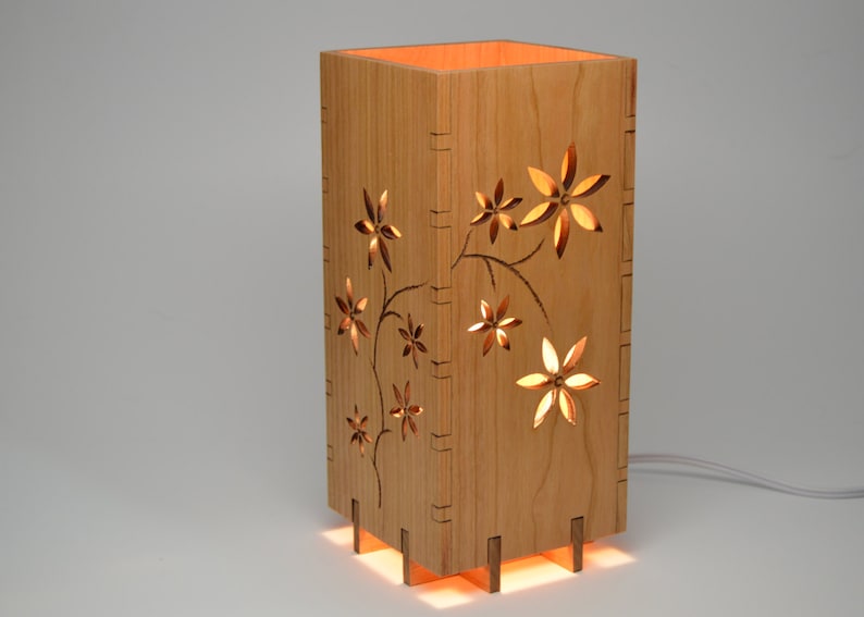 Wooden Lamp / Night Light Etsy