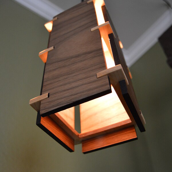 Wooden Pendant Light _Craftsman