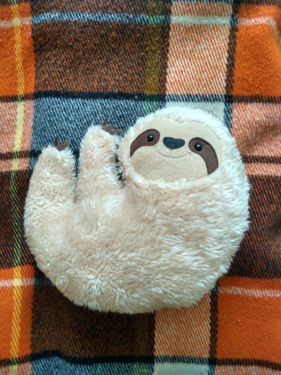 furry sloth pillow