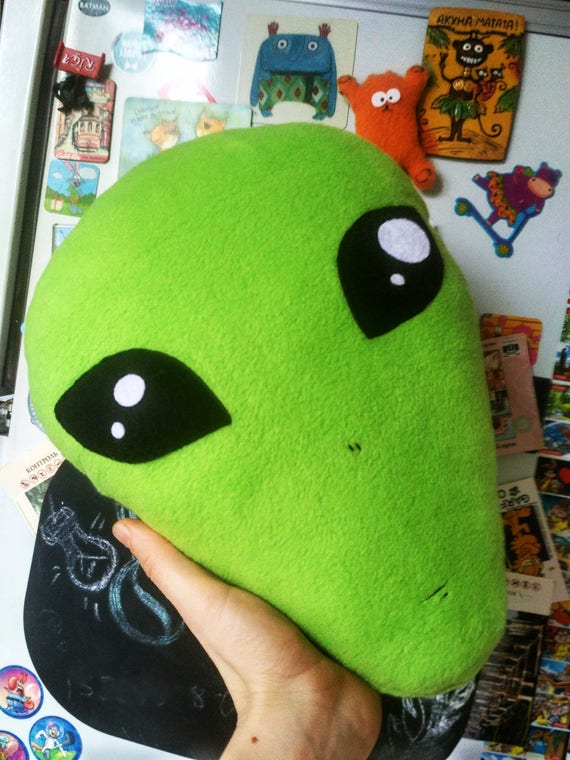 Alien Head Pillow Ufo Gift Free Shipping Etsy