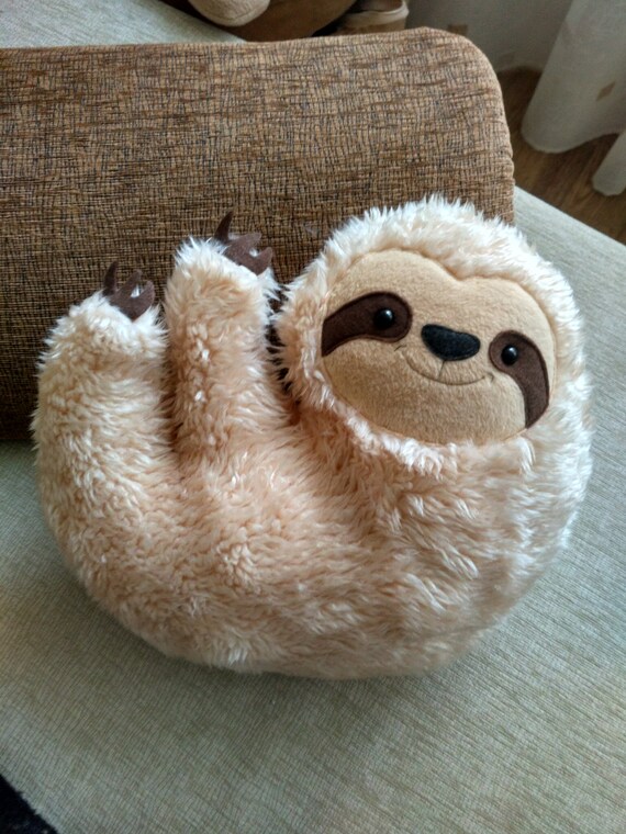furry sloth pillow