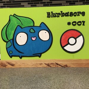 Derpy Squirtle Wood Painting