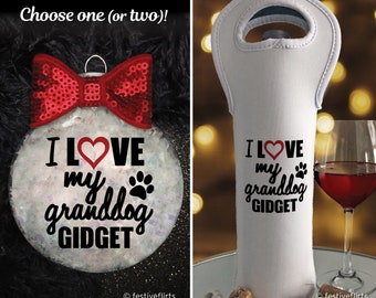 I Love My Granddog Etsy