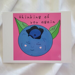 Fruity Friends Blueberry (postcard/print)