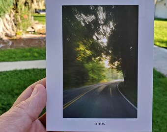 On My Way  | Postcard | Film photography | 35mm film print