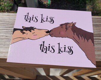 This Kiss This Kiss | horses | faith hill | horse girl | Postcard |