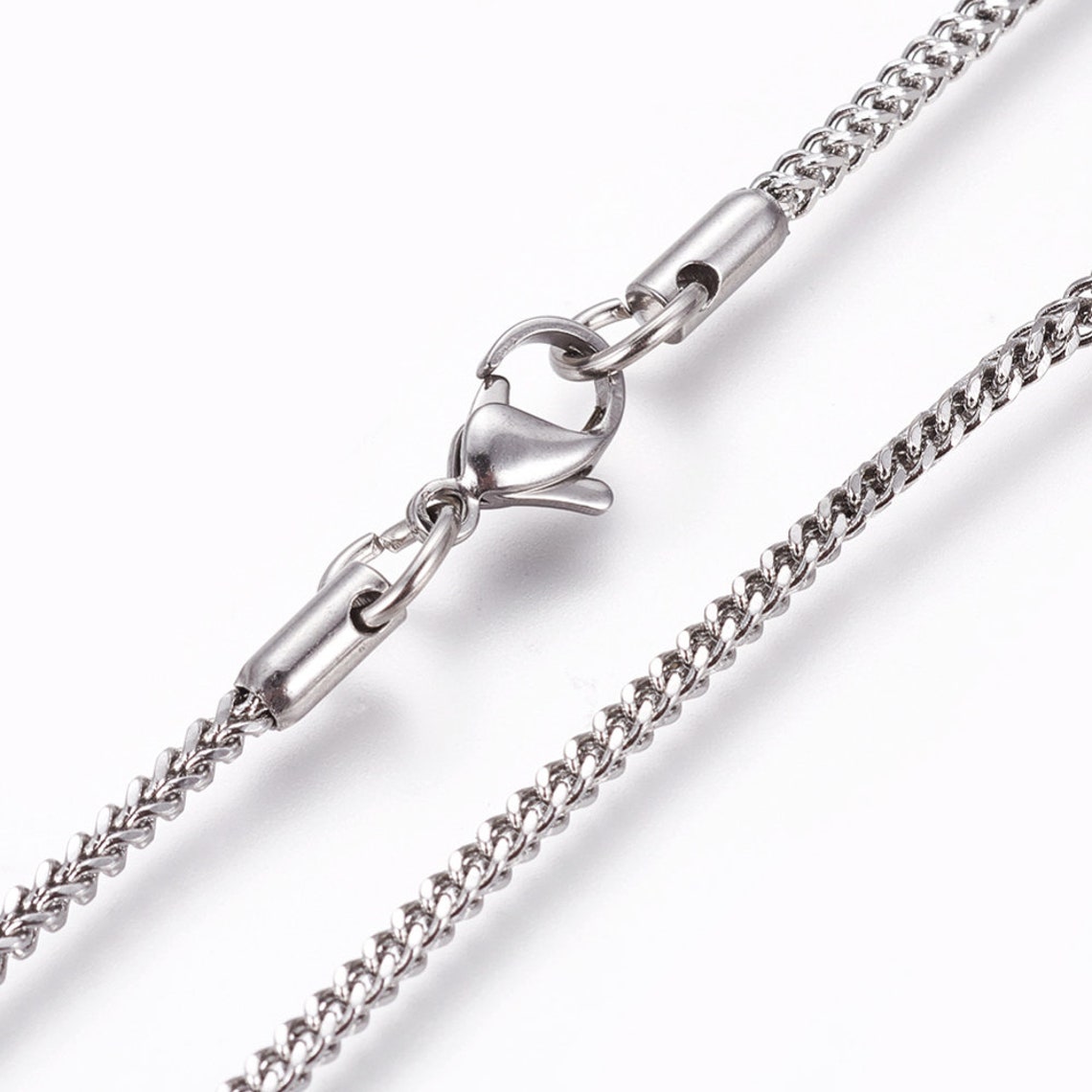 Stainless Steel Foxtail Chain Etsy