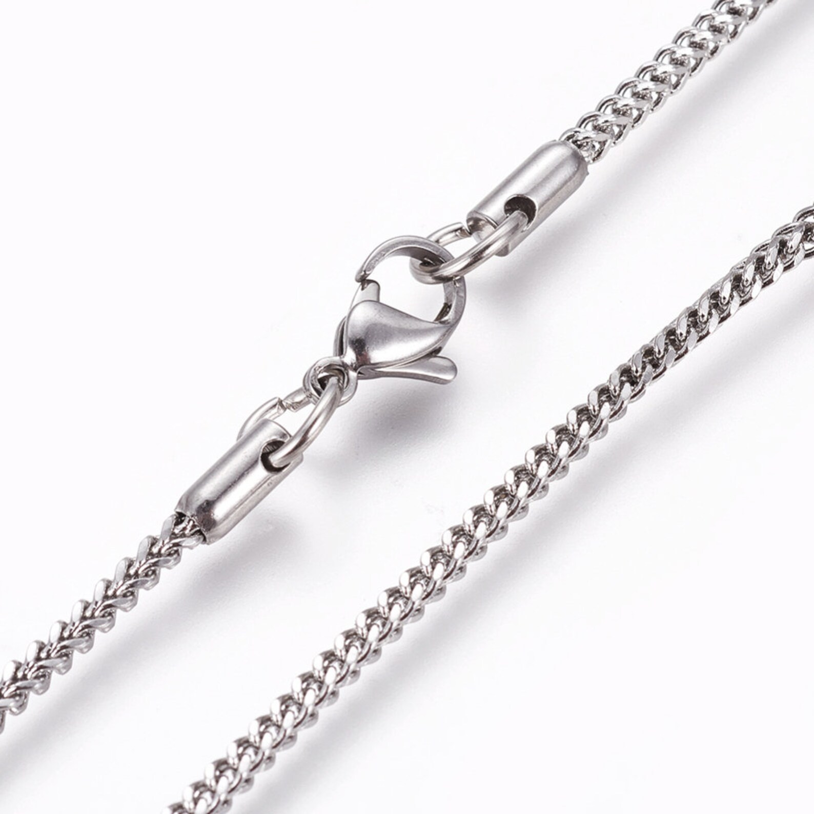 Stainless Steel Foxtail Chain Etsy