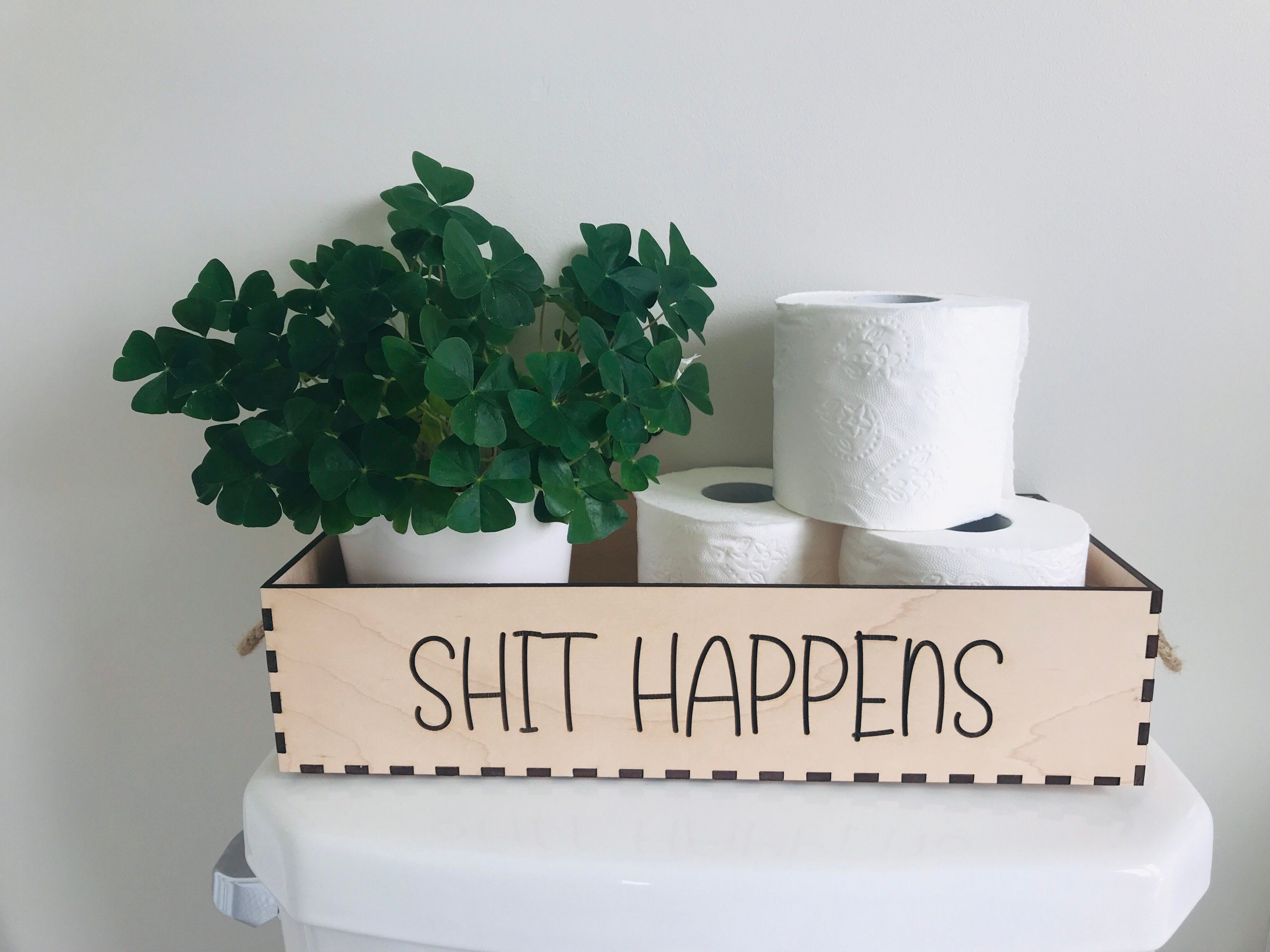 Plain/engraved/3d Phrases Toilet Paper Holder Toilet Box 2 Etsy