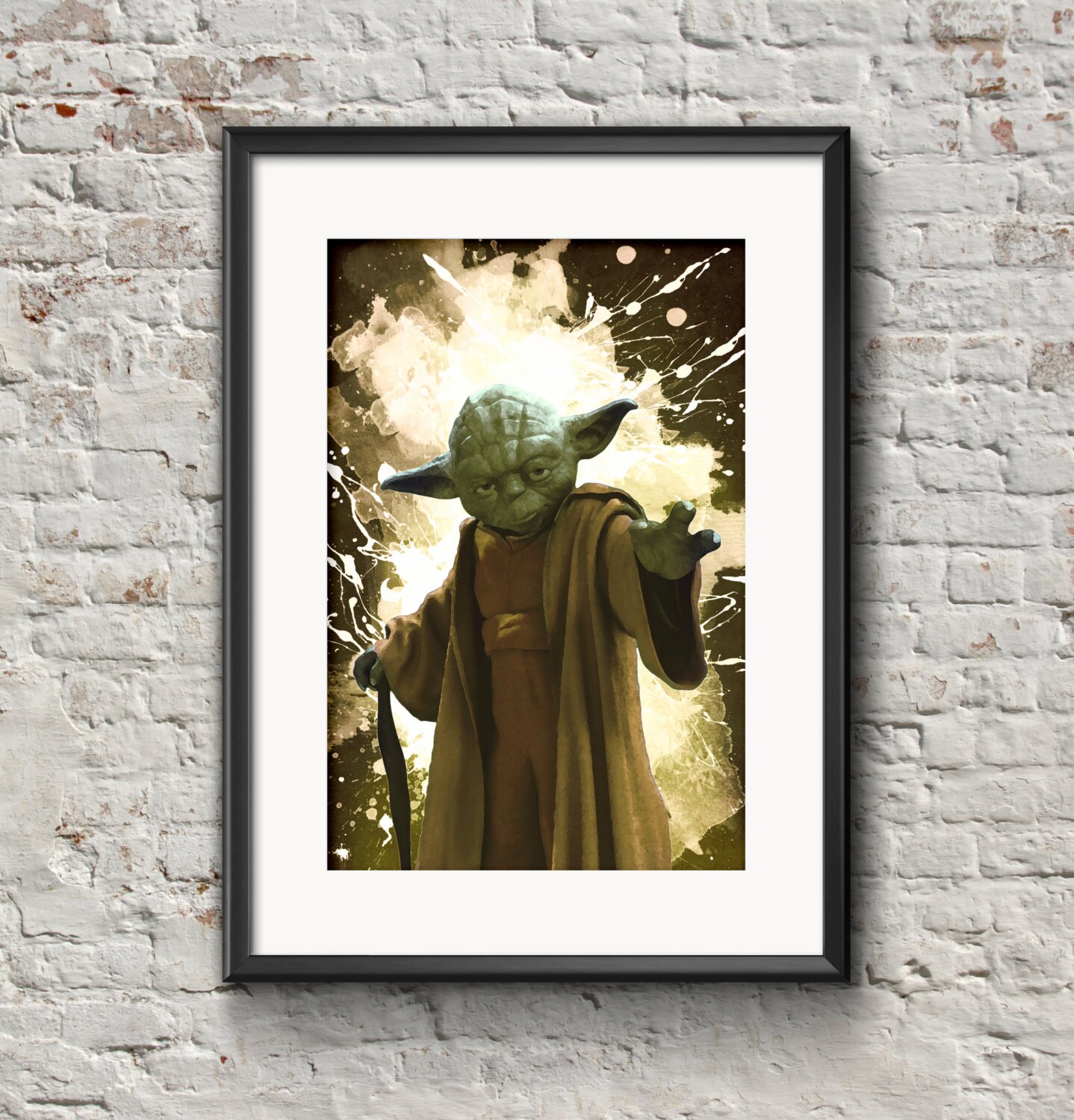 Yoda Vintage Star WarsHome Decor Hanging Art Wall Art Etsy