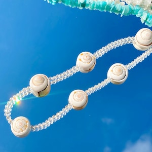 Elegant Seashell Phone Chain/Phone Chain Crystal/Mermaid Aesthetic/beaded phone charm/phone strap/phone lanyard/beachy/seashell mermaid