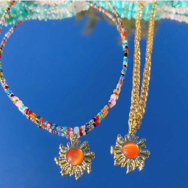 Hippie Necklace Etsy