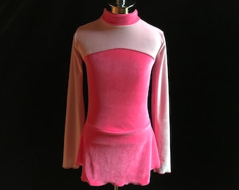 Pink Sparkle Competition Test Ice Figure Skating Dress Girls X - Small, SMALL, MEDIUM and LARGE