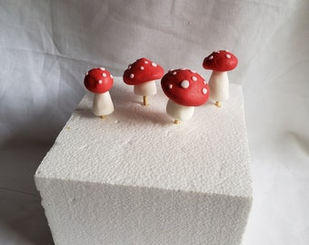 Fondant Mushroom Cake Toppers