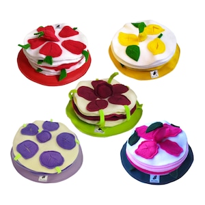 Snuffle cake for dogs • canine enrichment toy • treat puzzle • slow feeder