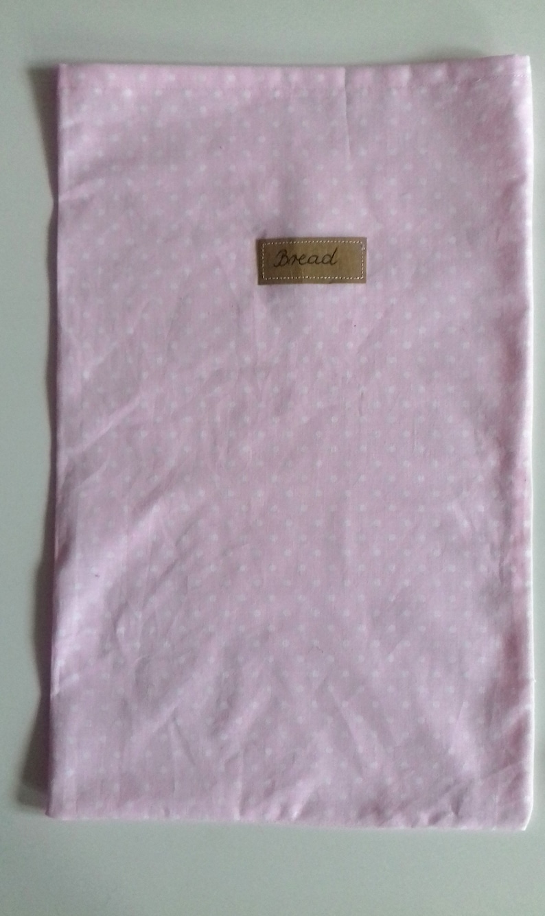Reusable drawstring produce bags BREAD bag