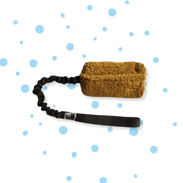 Medium treat pocket furry bungee tug | every foodie's must-have | dog training toy