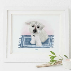 Custom Pet Gift, Dog Mum, Dog Sympathy, Custom Dog Portrait Digital, Dog Gift For Him, Custom Pet Portrait, Custom Pet Art, Loss Of Pet image 8