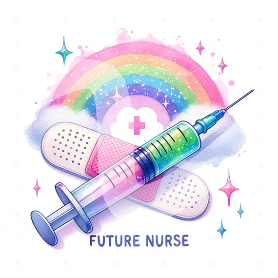 Future Nurse PNG, Nurse Appreciation Week Clipart, Rainbow Nurse Sublimation Design, DTF Transfer File, Future Nurse, Best Nurse Ever Png