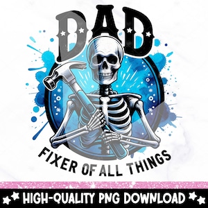 Dad Fixer of All Things PNG, Funny Dad Clipart, Father's Day Sublimation Design, Papa PNG, Dad DTF Transfer Digital Download, Mug, Tumbler