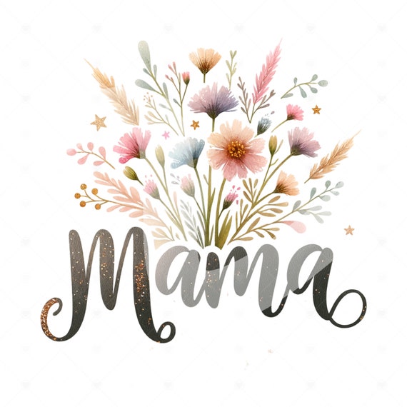 Wildflower Mama Sublimation PNG, Floral Boho Designs, PNG For Mama, Mother's Day PNG, Mama Sublimation png, Spring png, Digital Download