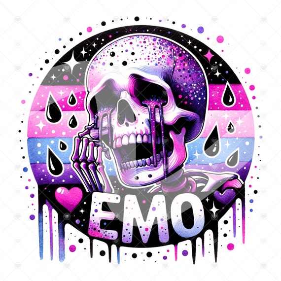 Emo Skeleton Clipart, Snarky Skeleton Png, Spooky Shirt Sublimation Design, Digital Download, PNG Instant DIGITAL ONLY, Tshirt Design