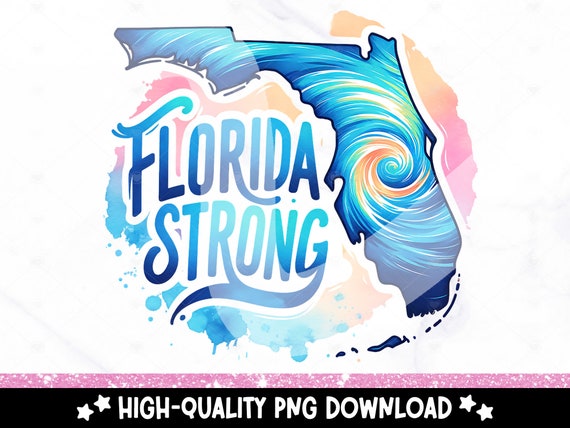 Florida Strong PNG, Pray for Tampa Bay PNG, Hurricane Milton, Tampa Bay Strong, FL Hurricane Awareness, Sublimation Design, Dtf Clipart
