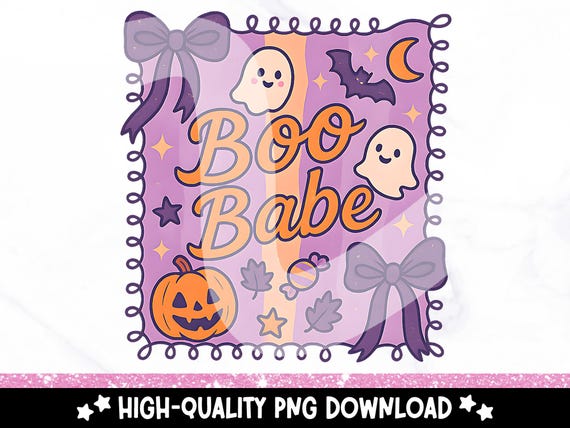 Coquette Boo Babe PNG, Preppy Halloween Shirt Sublimation Design, Cute Fall Ghost Clipart, Girly Bow Pumpkin PNG, Trendy Popular Spooky Png