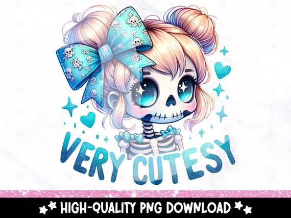 Very Cutesy Skeleton PNG, Very Mindful Very Demure Clipart, Trendy Funny Design for Graphic Tees, Toile Sublimation Design, Viral Trend
