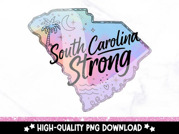 South Carolina Strong PNG, Pray for the Carolinas PNG, Myrtle Beach Strong, SC Wildfire Awareness, Fire Sublimation Design, T Shirt Clipart