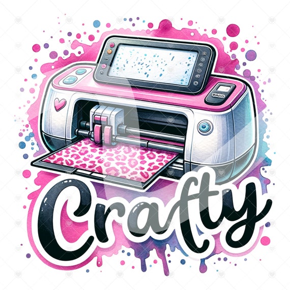 Cute Crafting PNG Clipart, Sublimation Design Download, Happy Crafter png, Craft Love png, Glass Jar File, Cricut Sublimation Design