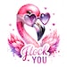 Flock You PNG, Funny Flamingo Clipart, Summer T-shirt Sublimation ...