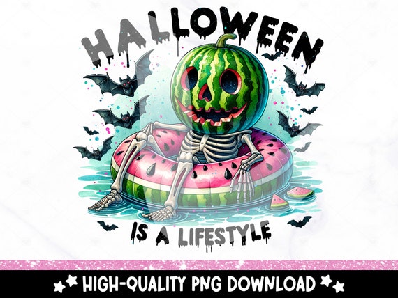 Halloween is a Lifestyle PNG, Cute Summerween Clipart, Spooky Summer Halloween Sublimation Design, DTF Shirt Design Download, Tumbler Wrap