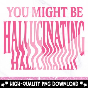 Rolig hallucinerande PNG: Retro Groovy Sublimeringsdesign (Digital Nedladdning)