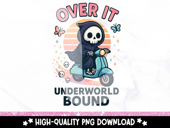 Over It Grim Reaper PNG, Funny Introvert Clipart Download, Introverted Skeleton PNG, Antisocial Sublimation Design, Mental Health Svg