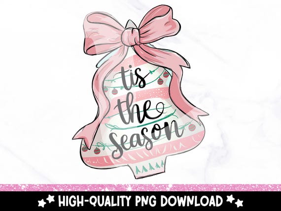 Coquette Christmas Tree Cake PNG, Tis The Season Clipart, Pink Xmas Sublimation Design, Popular Trendy  DTF Design, Girly Sticker, Shirt Png
