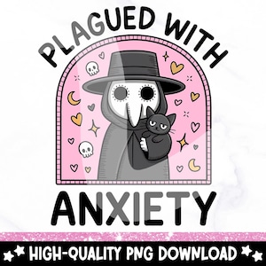 Plague Doctor PNG: Funny Spooky T-Shirt Clipart (Digital Download