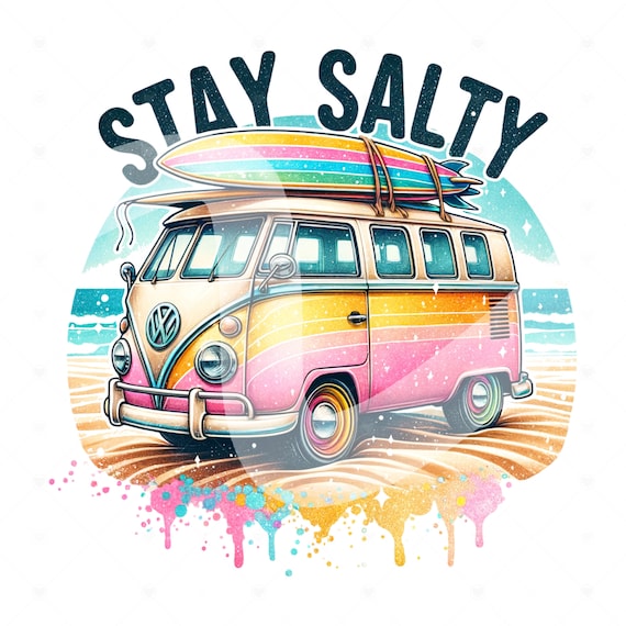 Stay Salty Retro PNG, Funny Summer Skeleton Clipart, Snarky Skeleton Sublimation Design, Summer Vacation DTF File, Salty Beach Shirt, Wrap