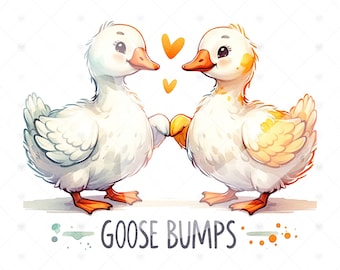 Goosebumps PNG, Goose Bumps Clipart, Aesthetic Png, Cute Png, Trendy Clipart, Retro Geese Png, Goose Bumps Sublimation Design, Wrap File