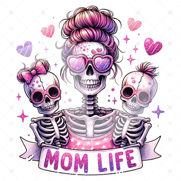 Mom Life PNG, Skeleton Mom Clipart, Mama Leopard Skull Png Sublimation, Mom Skull PNG Design, Mothers Day Clipart Designs, Skeleton Tshirt